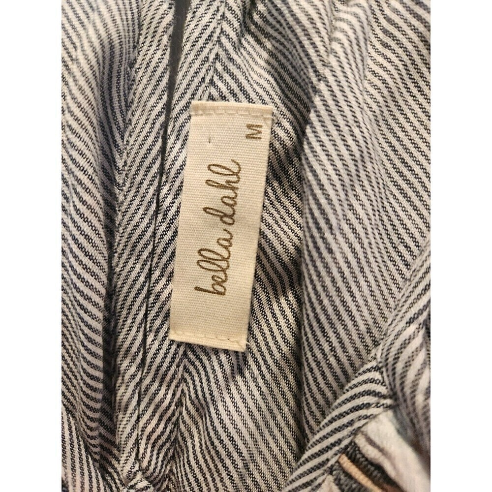 Bella Dahl Anthroplogie Plaid Spaghetti Strap Tank Sz M button closure high low - Picture 6 of 10